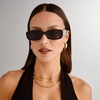 image:imageLe Specs Unreal Sunglasses  Rectangle Unisex Classic Everyday StyleShiny Black