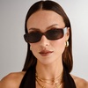 image:imageLe Specs Unreal Sunglasses  Rectangle Unisex Classic Everyday StyleToffee Tort
