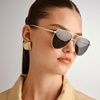 image:imageLe Specs Womens The Duke SunglassesGold
