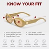 image:imageLe Specs Work It Sunglasses  Oval Unisex Minimalist Sleek StyleBiscotti FrameLight Brown Lens