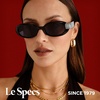 image:imageLe Specs Work It Sunglasses  Oval Unisex Minimalist Sleek StyleBlack FrameSmoke Lens