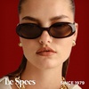 image:imageLe Specs Work It Sunglasses  Oval Unisex Minimalist Sleek StyleCocoa FrameBrown Lens