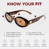 image:imageLe Specs Work It Sunglasses  Oval Unisex Minimalist Sleek StyleCocoa FrameBrown Lens