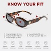 image:imageLe Specs Work It Sunglasses  Oval Unisex Minimalist Sleek StyleDark Tort FrameSmoke Lens