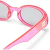 image:imageLe Specs Work It Sunglasses  Oval Unisex Minimalist Sleek StyleHyper Pink