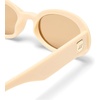 image:imageLe Specs Work It Sunglasses  Oval Unisex Minimalist Sleek StyleIvory FrameTan Lens