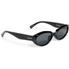 image:imageLe Specs Le Bijou Sunglasses  Black Oval Unisex Contemporary 90s Style
