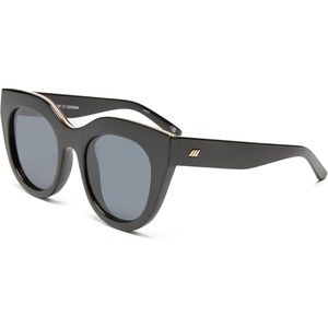image:imageLe Specs Air Heart Cat Eye Sunglasses Elegant Flattering Style for WomenBlack  Smoke Mono Polarized