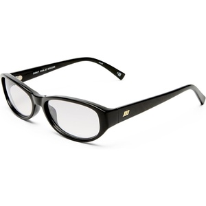 image:imageLe Specs Dont Cha Sunglasses  Black Oval Unisex Sleek Refined Style