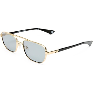 image:imageLe Specs Le Mimi Sunglasses  Gold Smoke Aviator Unisex Contemporary 90s Style