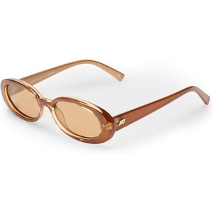 image:imageLe Specs Outta Love Retro 90s Vintage Narrow Oval Sunglasses for Women and MenCaramel