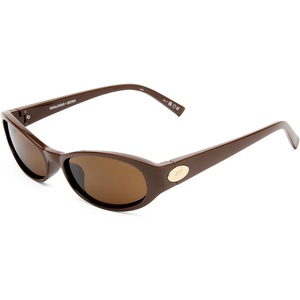 image:imageLe Specs Popalicious  Sunglasses  Cocoa Oval Womens Micro 90s Sleek Style