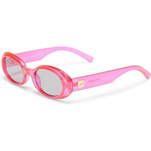 image:imageLe Specs Work It Sunglasses  Oval Unisex Minimalist Sleek StyleHyper Pink