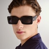 image:imageLe Specs Oh Damn Sunglasses  Rectangle Unisex Bold StyleBlack