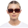 image:imageLe Specs Oh Damn Sunglasses  Rectangle Unisex Bold StyleToffee Tort