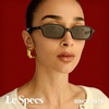 image:imageLe Specs Pilferer Retro 90s Rectangle Sunglasses for Women and MenBlack