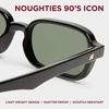 image:imageLe Specs Pilferer Retro 90s Rectangle Sunglasses for Women and MenBlack
