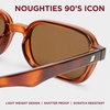 image:imageLe Specs Pilferer Retro 90s Rectangle Sunglasses for Women and MenTortoise