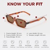 image:imageLe Specs Pilferer Retro 90s Rectangle Sunglasses for Women and MenTortoise