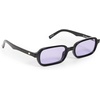 image:imageLe Specs Pilferer Sunglasses  Black Lilac Rectangle Unisex Contempory 90s Style