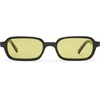 image:imageLe Specs Pilferer Sunglasses  Black Olive Rectangle Unisex Contemporary 90s Style
