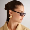 image:imageLe Specs Pilferer Sunglasses  Cherry Tort Rectangle Unisex Contempory 90s Style