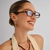 image:imageLe Specs Pilferer Sunglasses  Tort Rectangle Unisex Contempory 90s Style