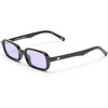 image:imageLe Specs Pilferer Sunglasses  Black Lilac Rectangle Unisex Contempory 90s Style